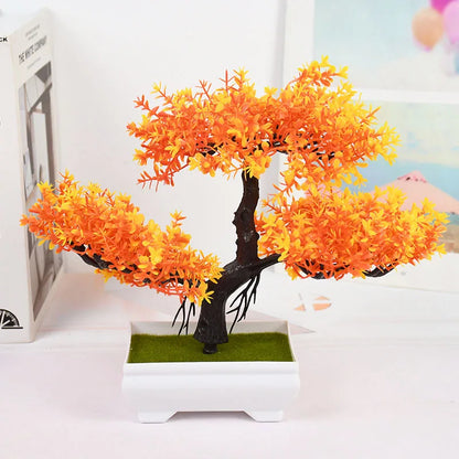 Rynx Artificial Plants Bonsai Small Tree Pot Fake Plant Flowers Potted Plants Ornaments For Home Room Table Decoration Hotel Garden Decor