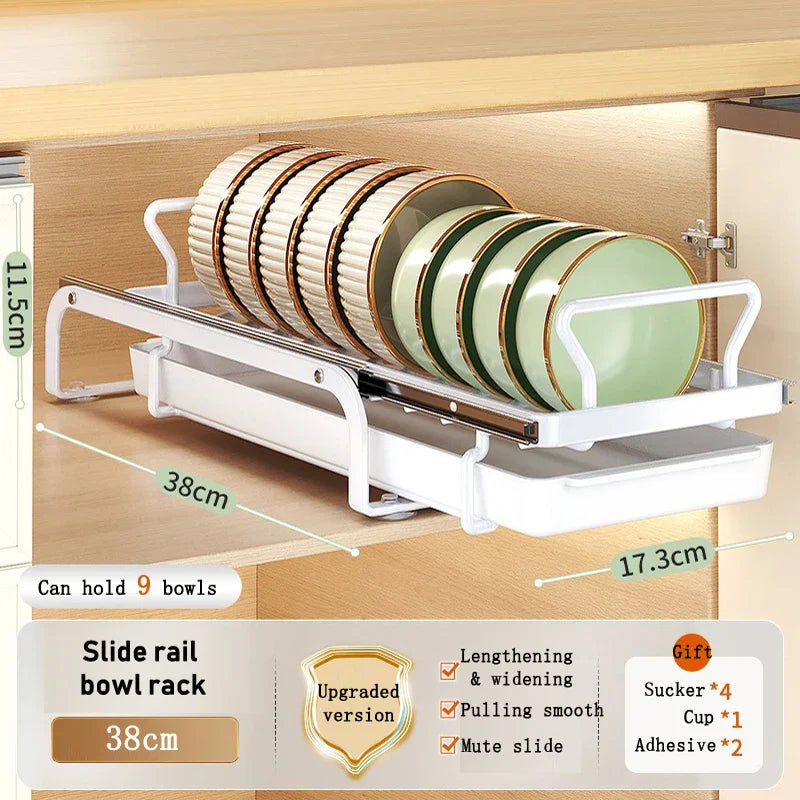 Rynx | Kitchen Cabinet Sliding Storage Dish Rack