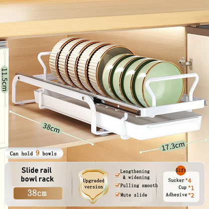 Rynx | Kitchen Cabinet Sliding Storage Dish Rack
