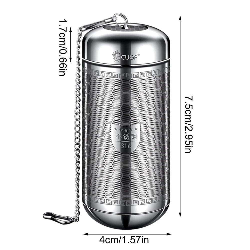 Rynx | Stainless Steel Tea Infuser & Spice Strainer - Locking Mesh Ball Filter for Tea & Seasoning