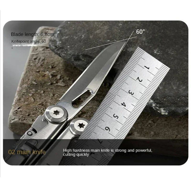 Rynx | SWISS TECH 18-in-1 Multitool Pliers – Folding Multi-Functional Tool, Pocket Knife, Portable EDC Outdoor Equipment