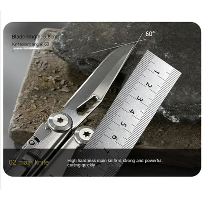 Rynx | SWISS TECH 18-in-1 Multitool Pliers – Folding Multi-Functional Tool, Pocket Knife, Portable EDC Outdoor Equipment