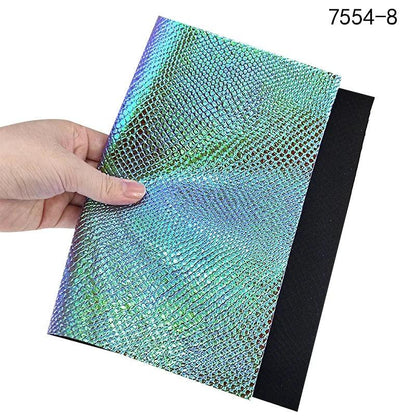 Rynx | Iridescent Python Scale Holographic PU Fabric - Unleash Your Creative Potential