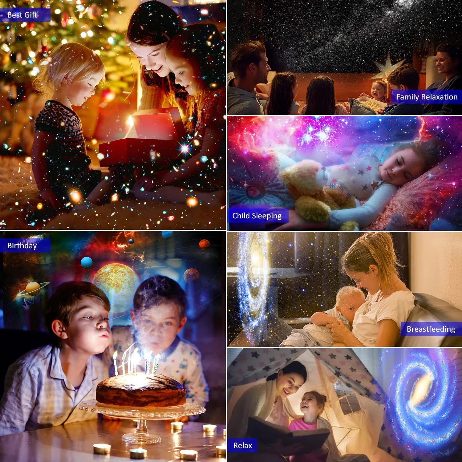 RYNX | Galaxy Planetarium Projector Lamp As Atmospheric Night Light