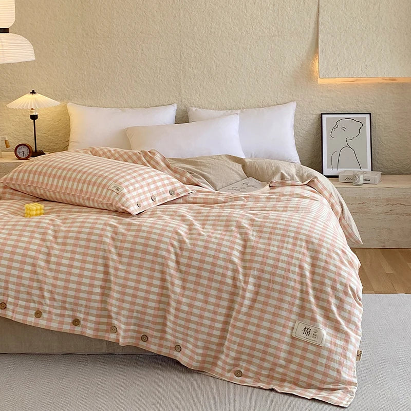 Rynx | 100% Cotton Duvet Cover Stripes Bedspread Skin-friendly Bedding Comforter Cover High-quality Duvet Cover duvet cover