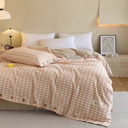 Rynx | 100% Cotton Duvet Cover Stripes Bedspread Skin-friendly Bedding Comforter Cover High-quality Duvet Cover duvet cover