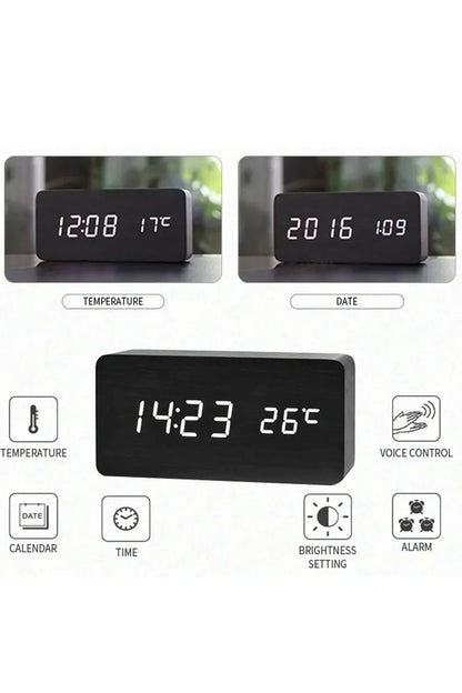 Rynx | Wood LED Digital Clock