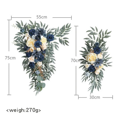 Rynx | Dusty Rose Wedding Arch Flower Decoration for Country Wedding Ceremony Floral Garland Reception Background Decoration