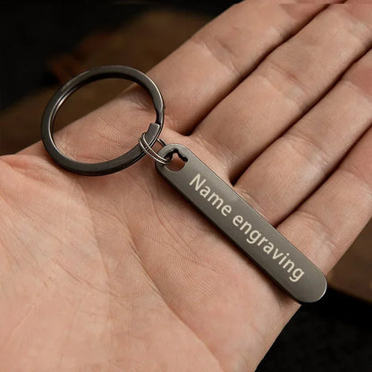Rynx | Customized Keychain with Personalized Name and Phone Number - Perfect Gift for Boyfriend, Car Keyring Accessory