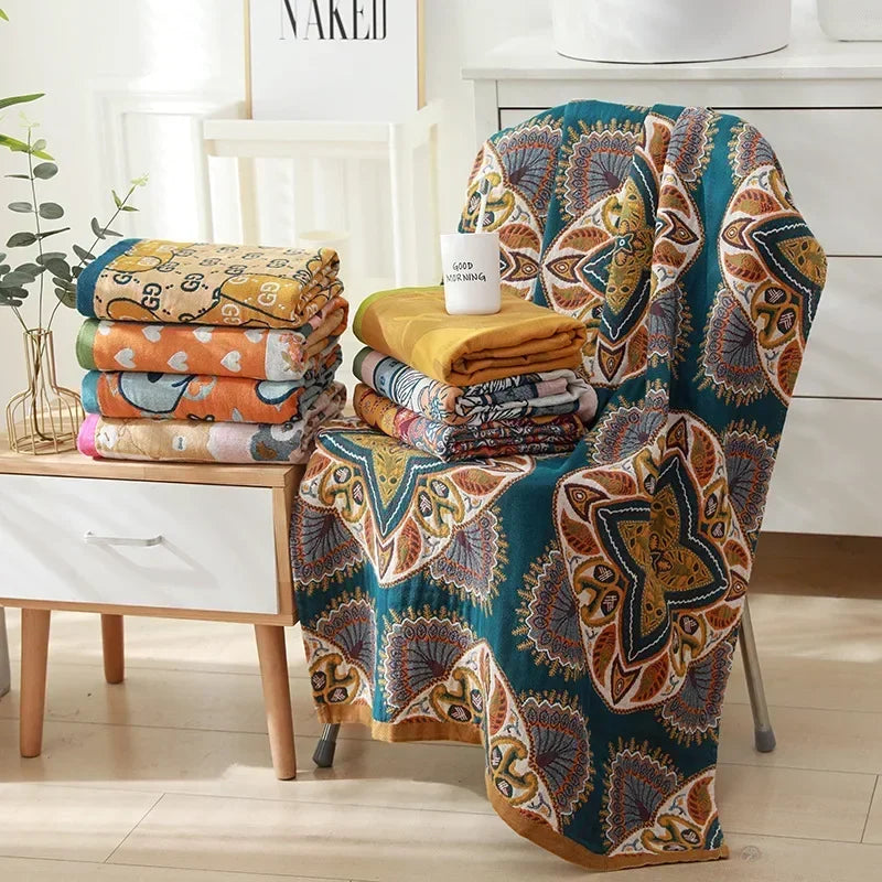Rynx | botanical print blanket