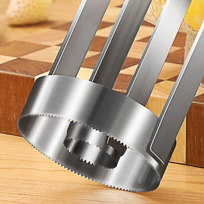 Rynx | Stainless Steel Pineapple Meat Remover and Core Peeler - Quick and Easy Pineapple Knife