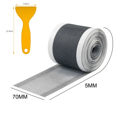 Rynx | Self-Adhesive Shower Drain Hair Catcher - Disposable Mesh Sink Strainer Filter - Cuttable Floor Drain Stickers for Bathroom (10/5m)