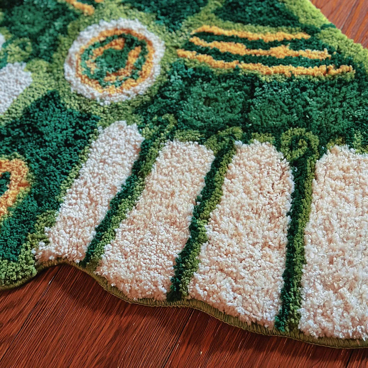 Rynx | Tufting Glide Bathroom Mat Soft Cartoon Kids Play Pad Living Room Rug Non-Slip Bedroom Hallway Rug Home Decor 60x90cm