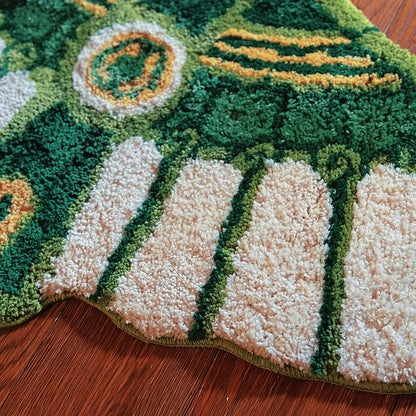 Rynx | Tufting Glide Bathroom Mat Soft Cartoon Kids Play Pad Living Room Rug Non-Slip Bedroom Hallway Rug Home Decor 60x90cm