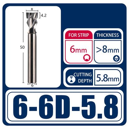 Rynx | 1pcs Neon Light Stripe Milling Cutter - Flexible Silicone LED Slotting Tool for Polystyrene Foam, Acrylic Engraving