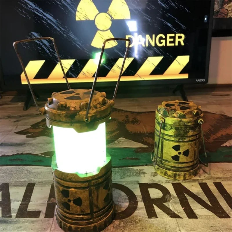 Rynx | Mini Handheld Nuclear Reactor Lantern Toy - Doomsday Simulation Illuminator Gift with Push Reaction Feature