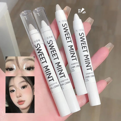 Rynx | White Eyeliner Multicolor Glitter Eyeshadow Pencils Eye Tip Brightening Waterproof High Gloss Silk Spinner Pencil Eye Makeup
