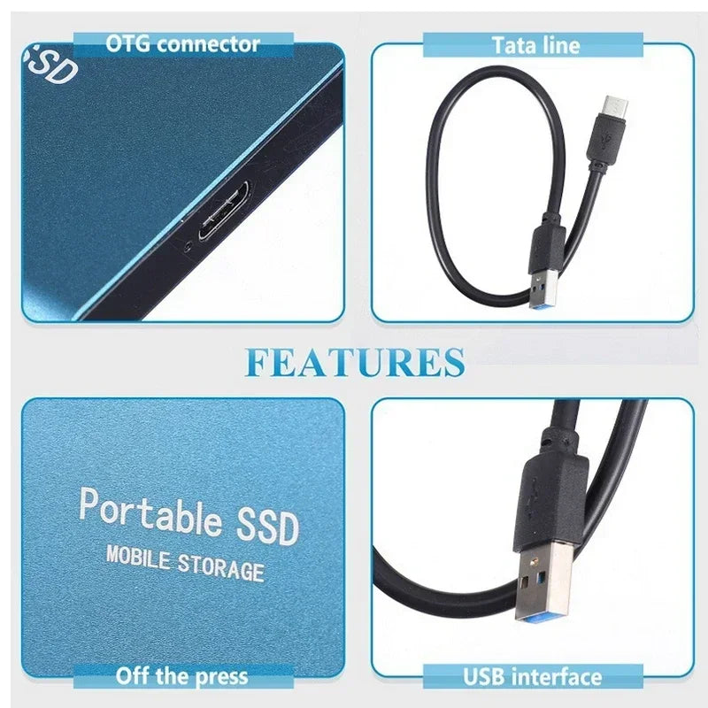 RYNX | Technology | Super Fast External Ssd 2Tb | Mini Ssd | High-Speed Storage For Laptop And Pc