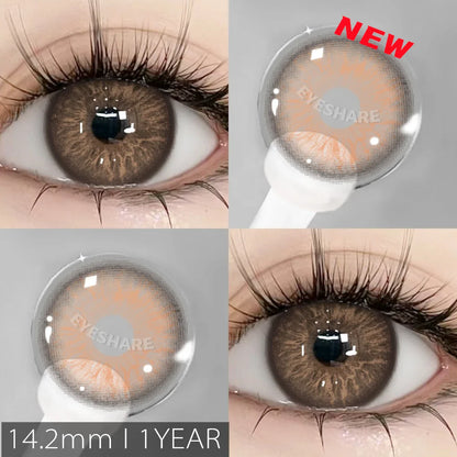 Rynx | New natural colors contact lenses for the eyes 2pcs./1pair colored beautiful pupil color lenses yearly brown eyes contact