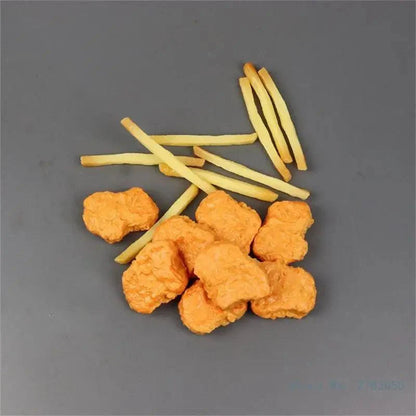 Rynx | Set of 6 Realistic Artificial Fried Chicken Nuggets for Food Styling and Photography