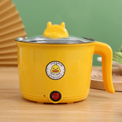 Rynx | 1.8L Mini Electric Hot Pot – Multifunctional Cooking Pot for Noodles & Small Meals, Stainless Steel Liner