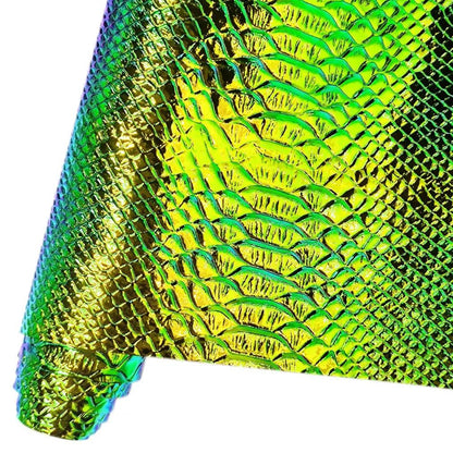 Rynx | Captivating iridescent snake leather faux leather roll - The ultimate crafting essential