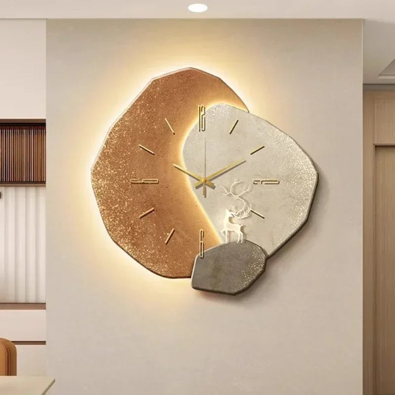 RYNX | Wood Wall Shelf - Quiet Elegance For Your Home With USB A lamp 30cm x 30cm