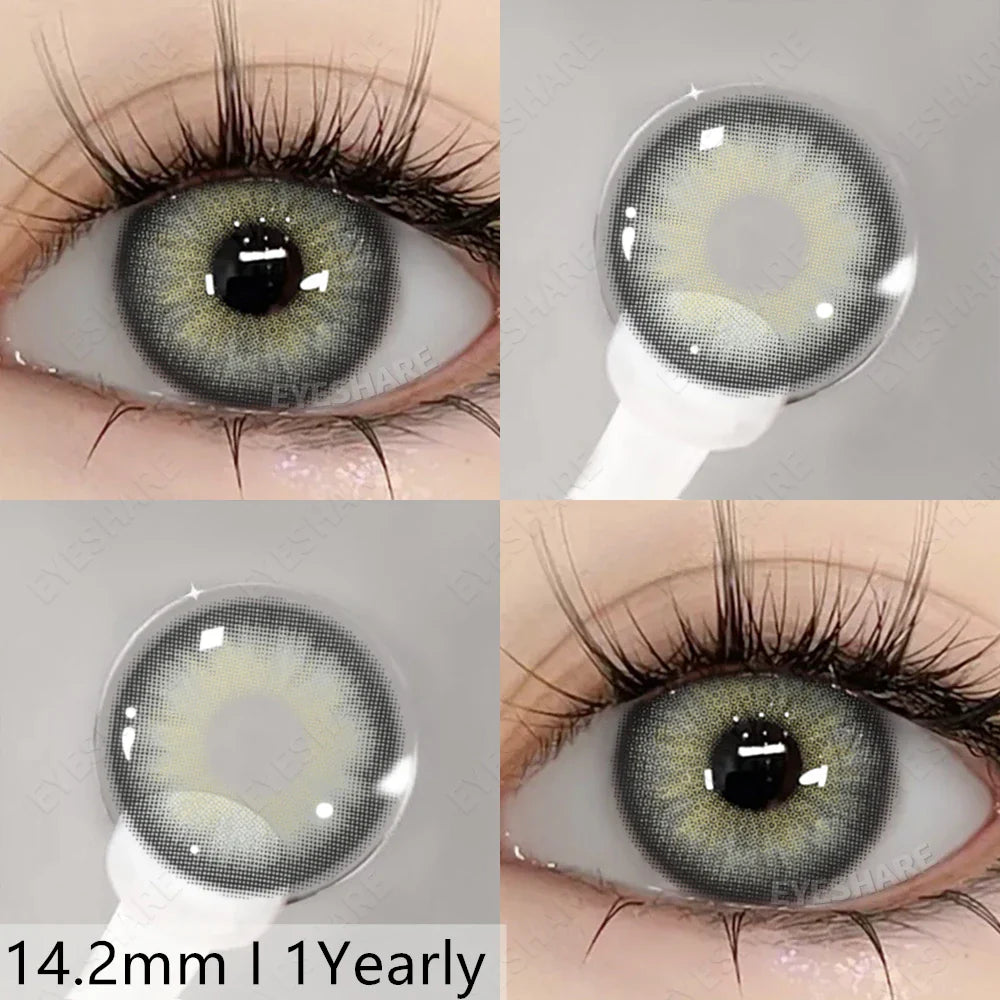 Rynx | New natural colors contact lenses for the eyes 2pcs./1pair colored beautiful pupil color lenses yearly brown eyes contact