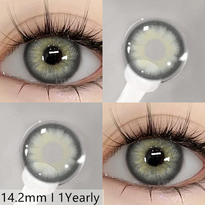 Rynx | New natural colors contact lenses for the eyes 2pcs./1pair colored beautiful pupil color lenses yearly brown eyes contact