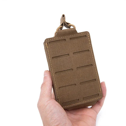 Rynx | Tactical 5.56mm Mag Pouch – Single Magazine Open-Top MOLLE Bag for M4, M14, M16, AR-15 Rifle Magazines