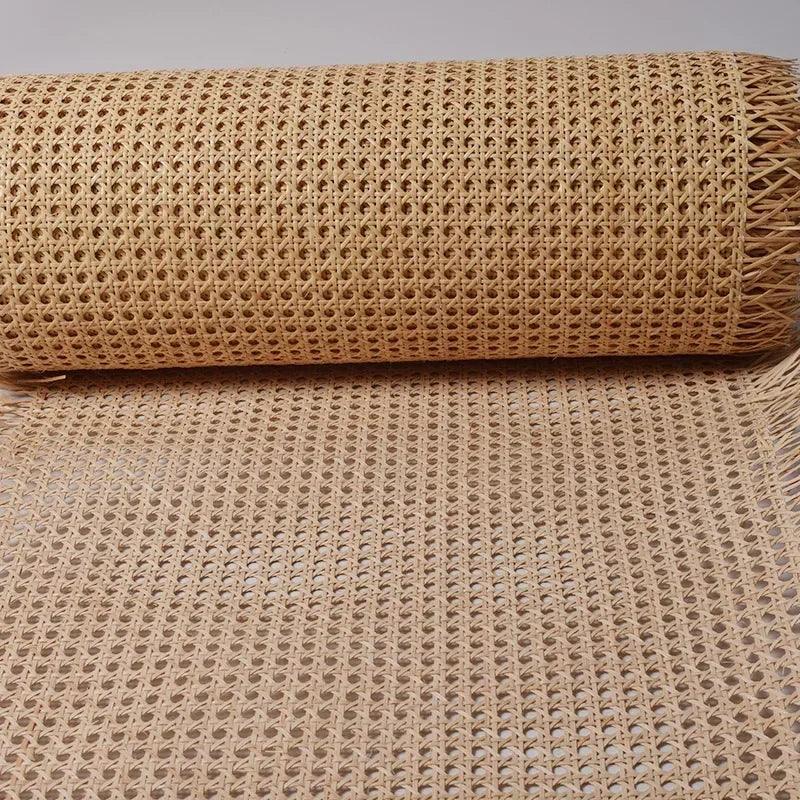 Rynx | Indonesian Plastic Rattan Weaving Roll for Furniture Makeover - 35-50 cm wide Ideal for Chairs, Cabinets, and Tables