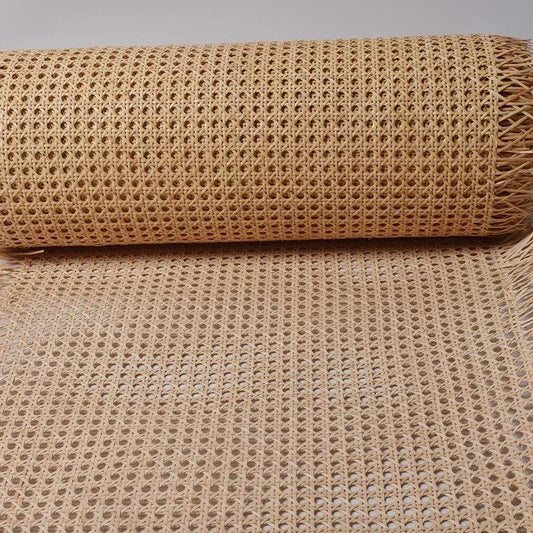 Rynx | Indonesian Plastic Rattan Weaving Roll for Furniture Makeover - 35-50 cm wide Ideal for Chairs, Cabinets, and Tables