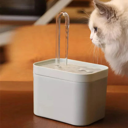 RYNX | Ultra-Quiet Pet Water Fountain With Smart Filtration - 1.5 L Stainless Steel