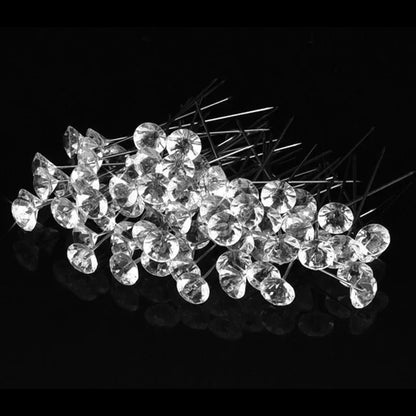 Rynx | Diamond Big Head Sewing Pins - Corsages, Wedding Bouquets, Stitching Needles, Straight Pins in 1 Box - Apparel Sewing Accessories