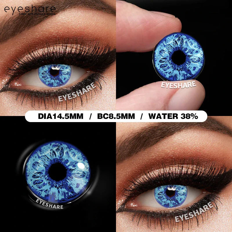 Rynx | 1 Pair Halloween Colored Contact Lenses for Cosplay White Contact Anime Colored Eye Lenses Annual Vampire Red Contact Lens