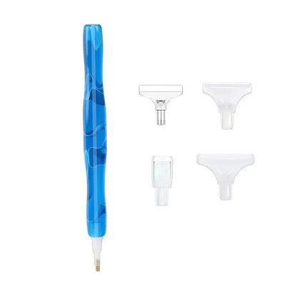 Rynx | 5D DIY Diamond Pen Spot Drill Set – Multifunctional Resin Diamond Embroidery Tool with 5 Pen Heads for Easy Application
