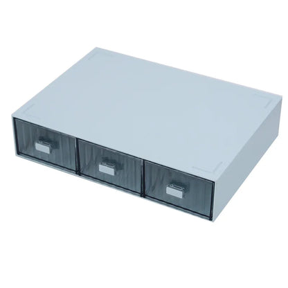 Rynx | Acrylic Pen Holder Storage Box Desktop Stationery Pen Box Office Transparent Large Capacity Drawer Makeup Organizer Cosmetics