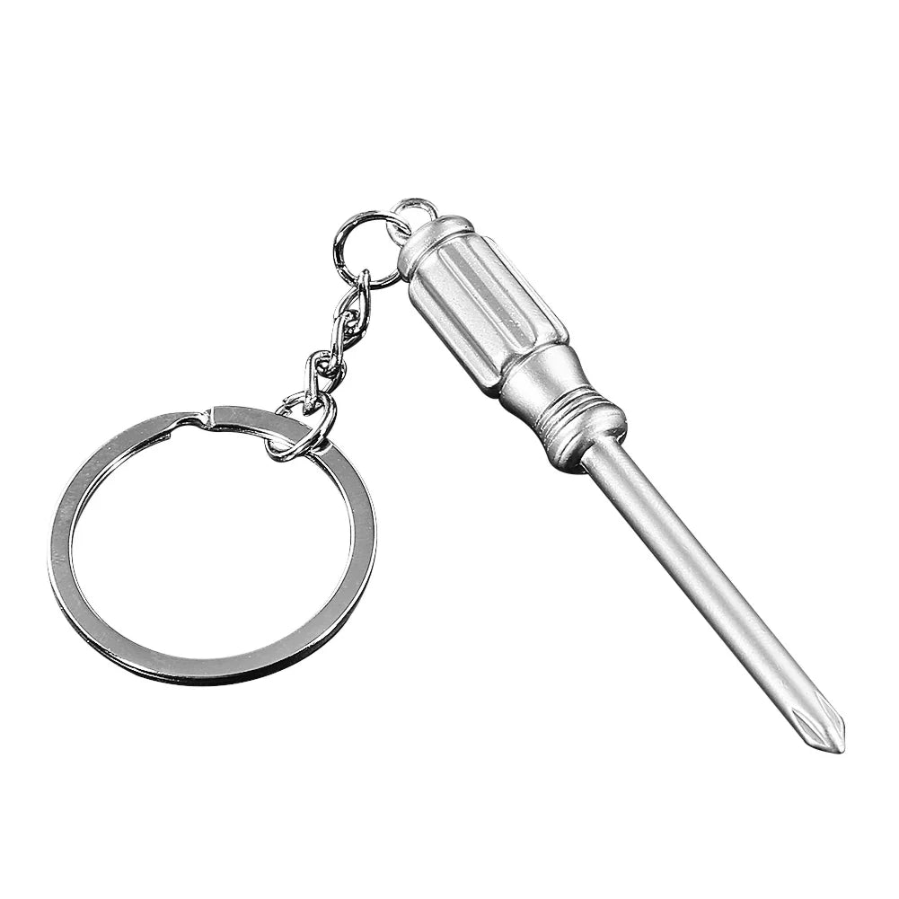 Rynx | 50-Year Perpetual Calendar Keychain - Silver Alloy Key Ring with Keyfob Decoration 8OU9