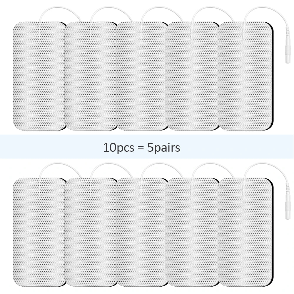 Rynx | Therapeutic TENS Electrode Pads with Conductive Gel - Muscle Stimulator Massage Patches for Physiotherapy Relief & Pressure Pulse Therapy