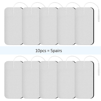 Rynx | Therapeutic TENS Electrode Pads with Conductive Gel - Muscle Stimulator Massage Patches for Physiotherapy Relief & Pressure Pulse Therapy