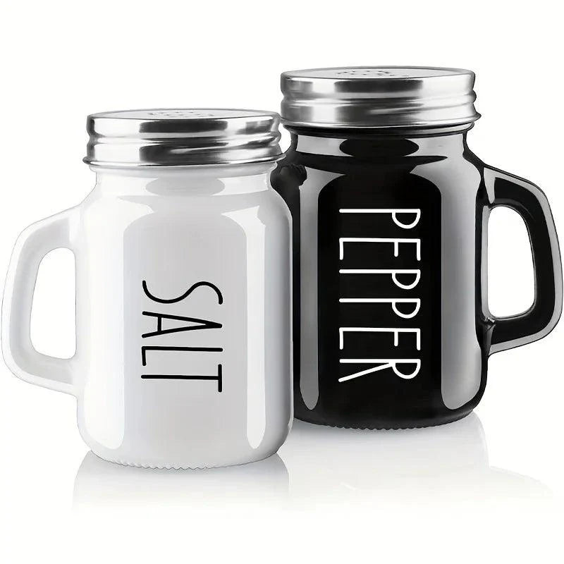 Rynx | Elegant Vintage Glass Salt and Pepper Shaker Duo - 4.4oz Charm for Your Table