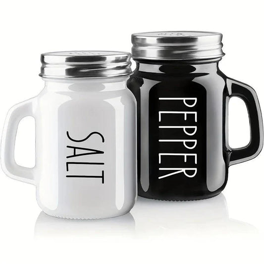 Rynx | Elegant Vintage Glass Salt and Pepper Shaker Duo - 4.4oz Charm for Your Table