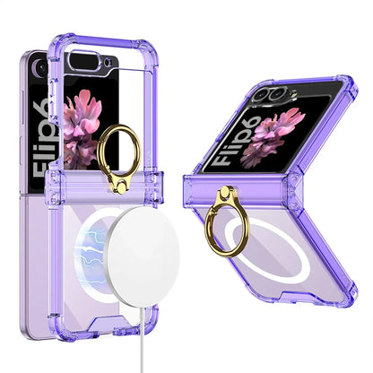 RYNX | Transparent Ring Case For Galaxy Z Flip 6