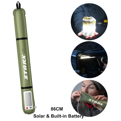 Rynx | Inflatable Solar LED Tube Light - LumiGlow Pro