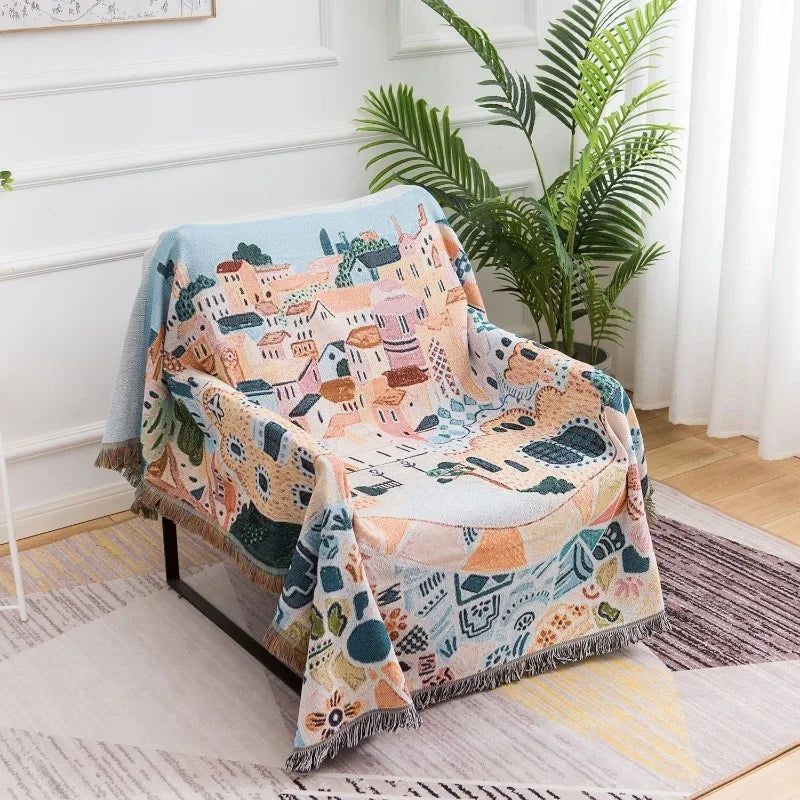 Rynx | Village Landscape Blanket