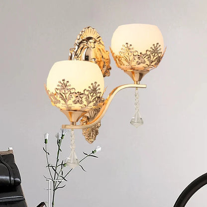 Rynx | CrystalLuxe - LED Wall Lamp Gold Bedroom & Living Room Mood Lighting