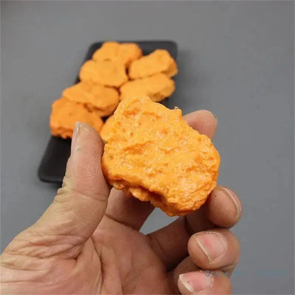 Rynx | Set of 6 Realistic Artificial Fried Chicken Nuggets for Food Styling and Photography