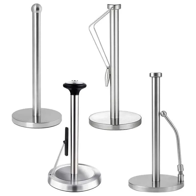 Rynx | Elegant kitchen roll holder made of stainless steel with dual mounting options