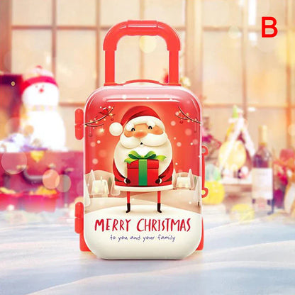Rynx | Festive Charms in a Box: Christmas Metal Tinplate Mini Suitcase - Your All-in-One Holiday Organizer!