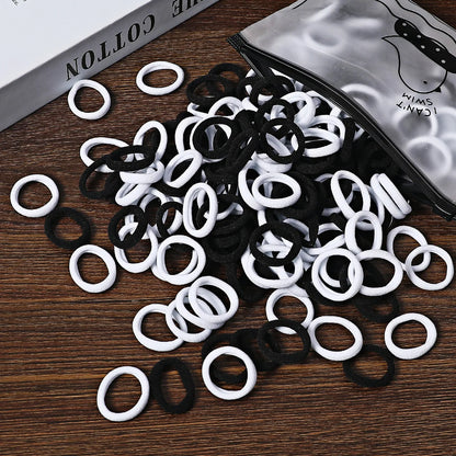 Rynx | 50/100pcs Colored Hair Ties for Kids: Elastic Hair Ties